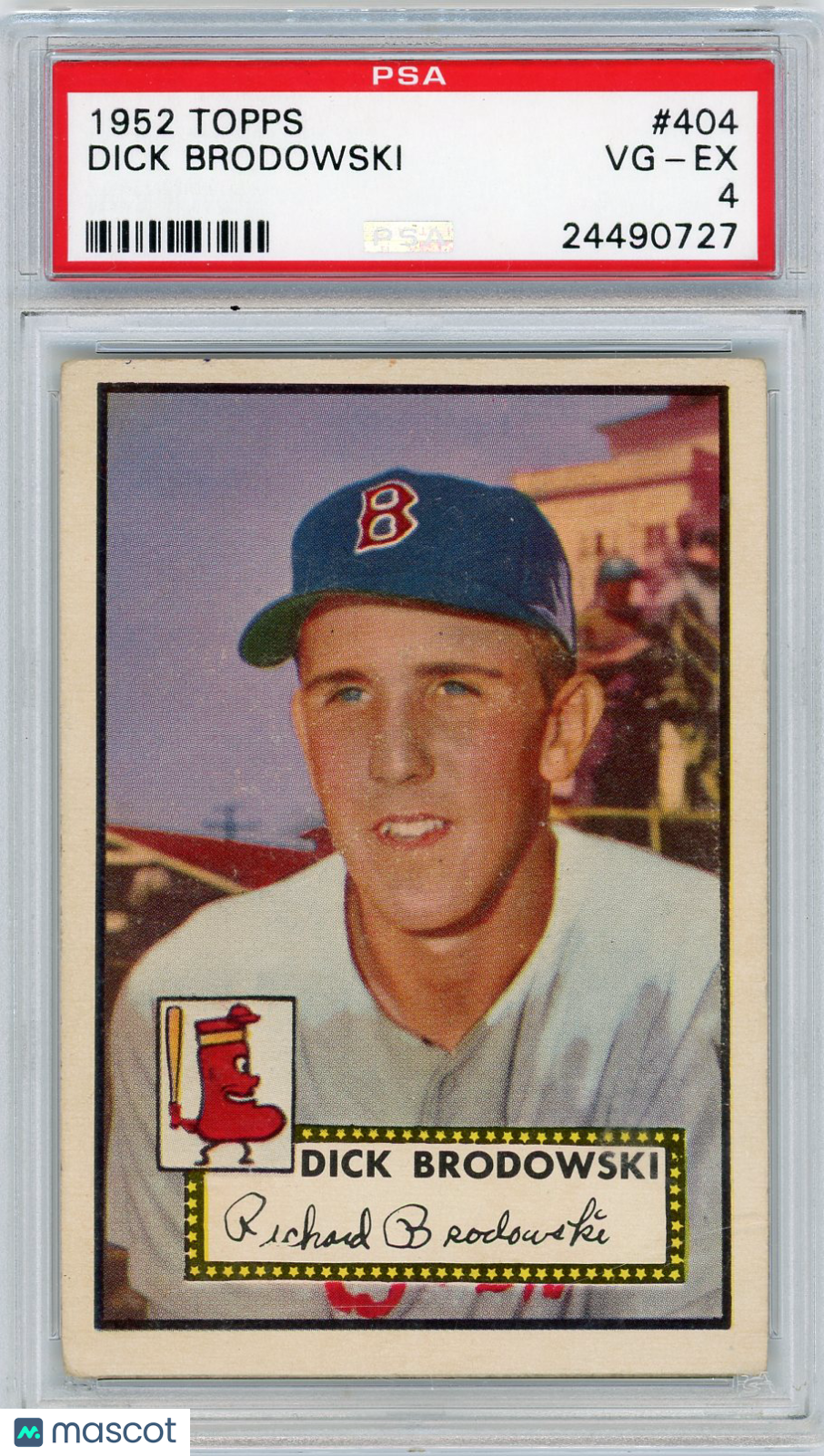 1952 Topps Dick Brodowski #404 PSA 4