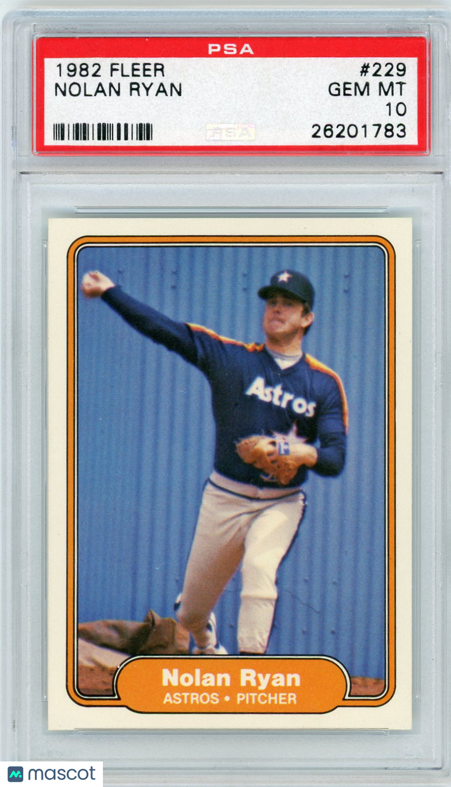 1982 Fleer Nolan Ryan #229 PSA 10