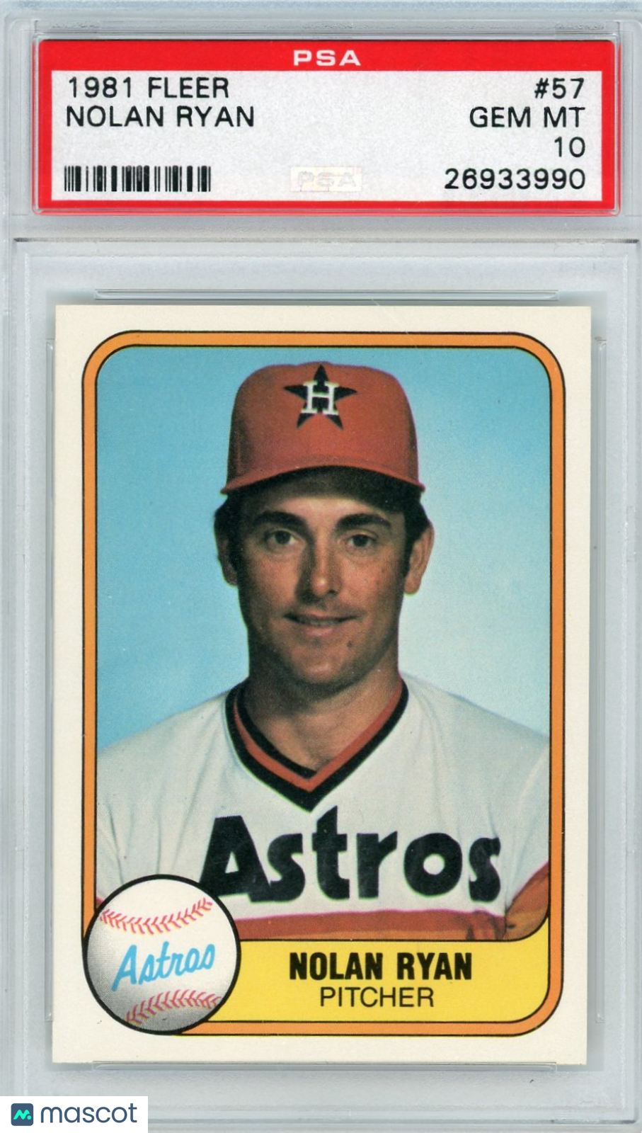 1981 Fleer Nolan Ryan #57 PSA 10