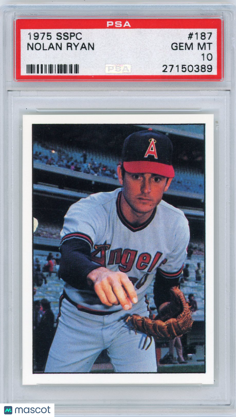 1975 Sspc Nolan Ryan #187 PSA 10