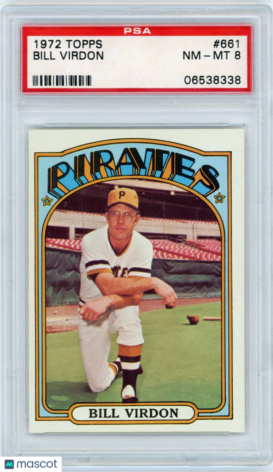 1972 Topps Bill Virdon #661 PSA 8