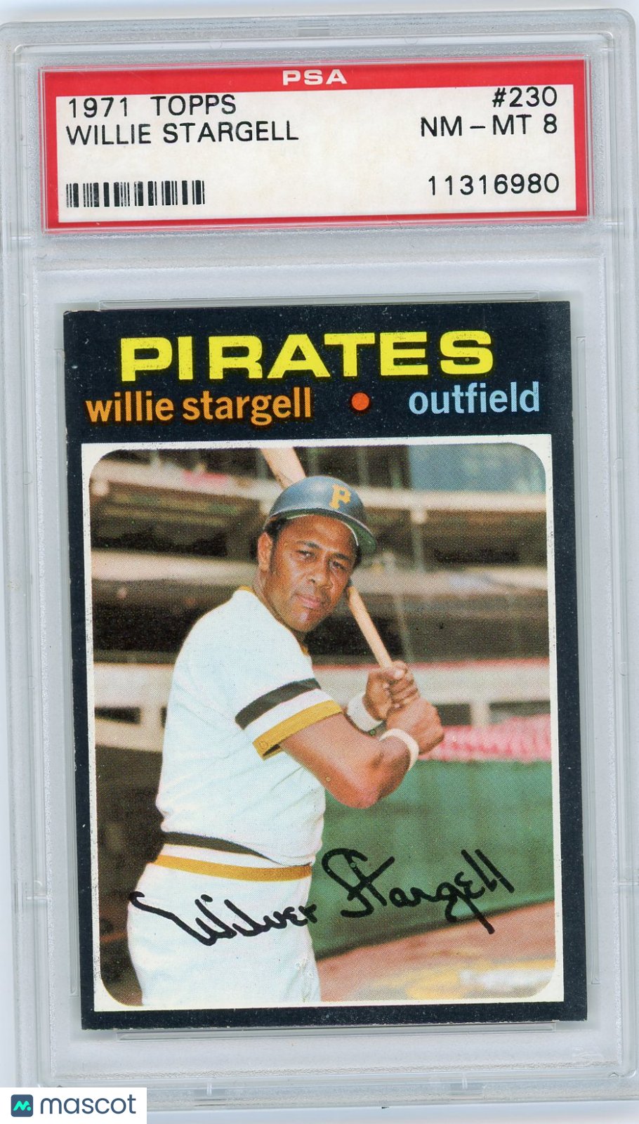 1971 Topps Willie Stargell #230 PSA 8