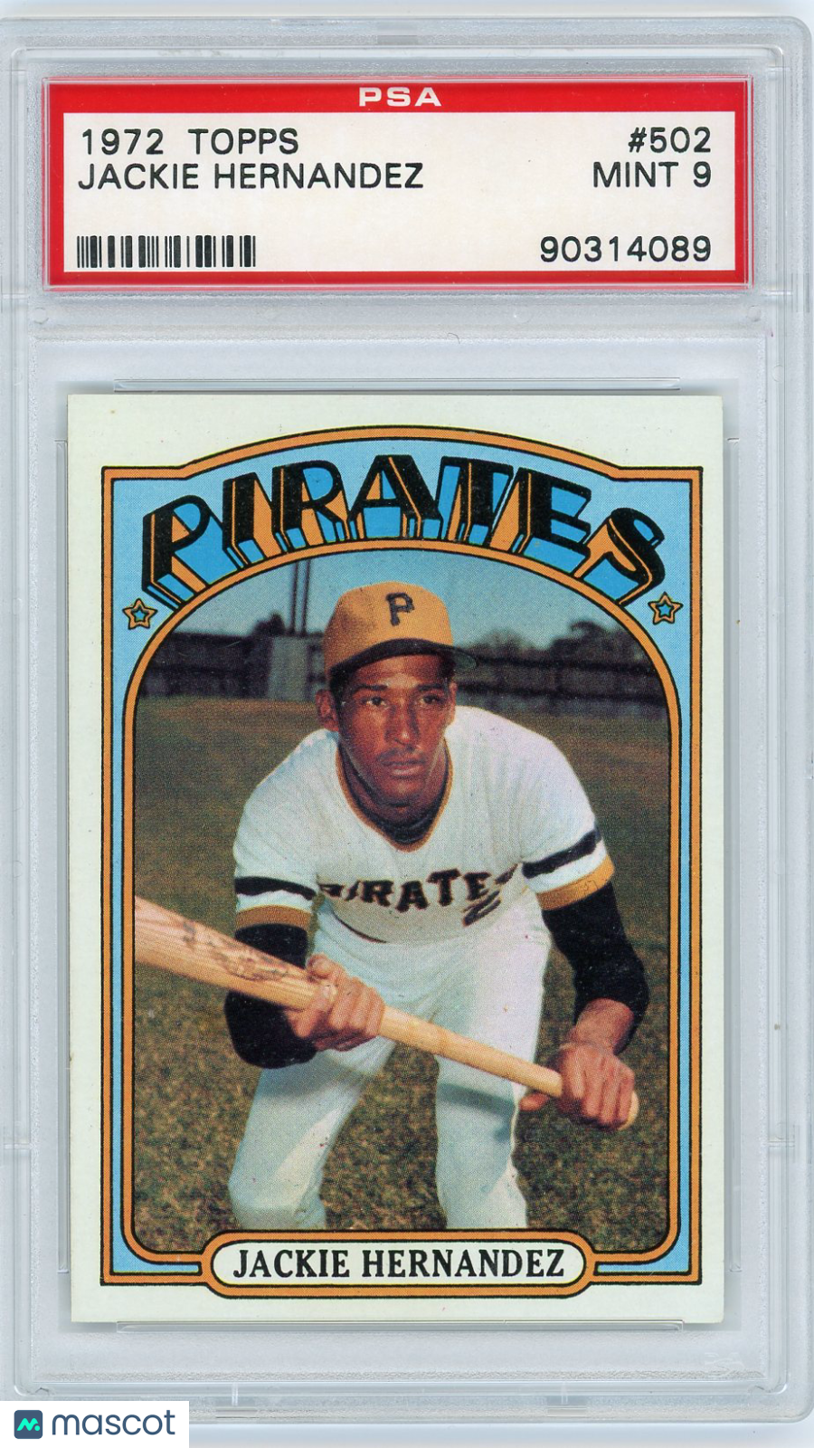 1972 Topps Jackie Hernandez #502 PSA 9