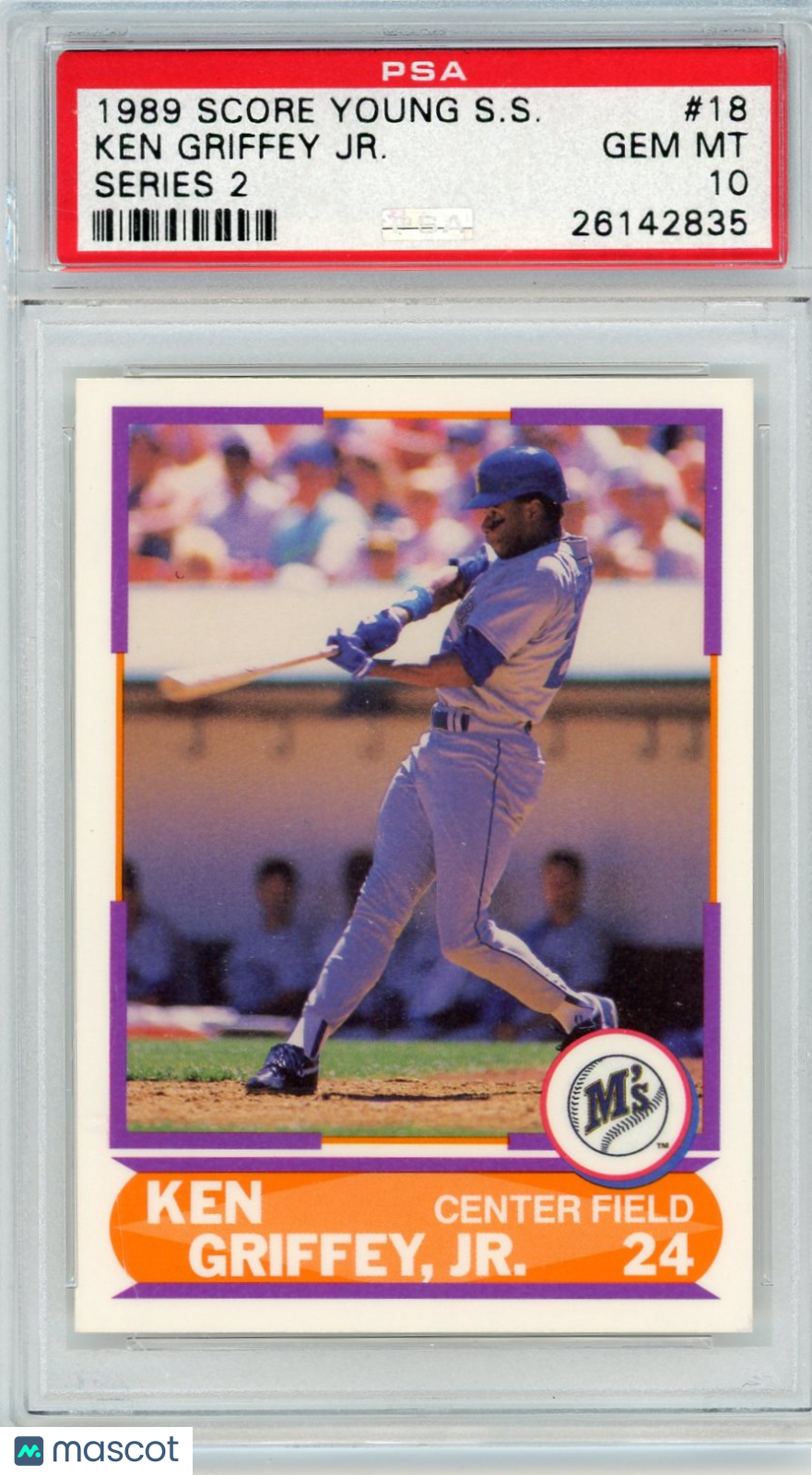 1989 Score Young Superstars Series 2 Ken Griffey JR. #18 PSA 10