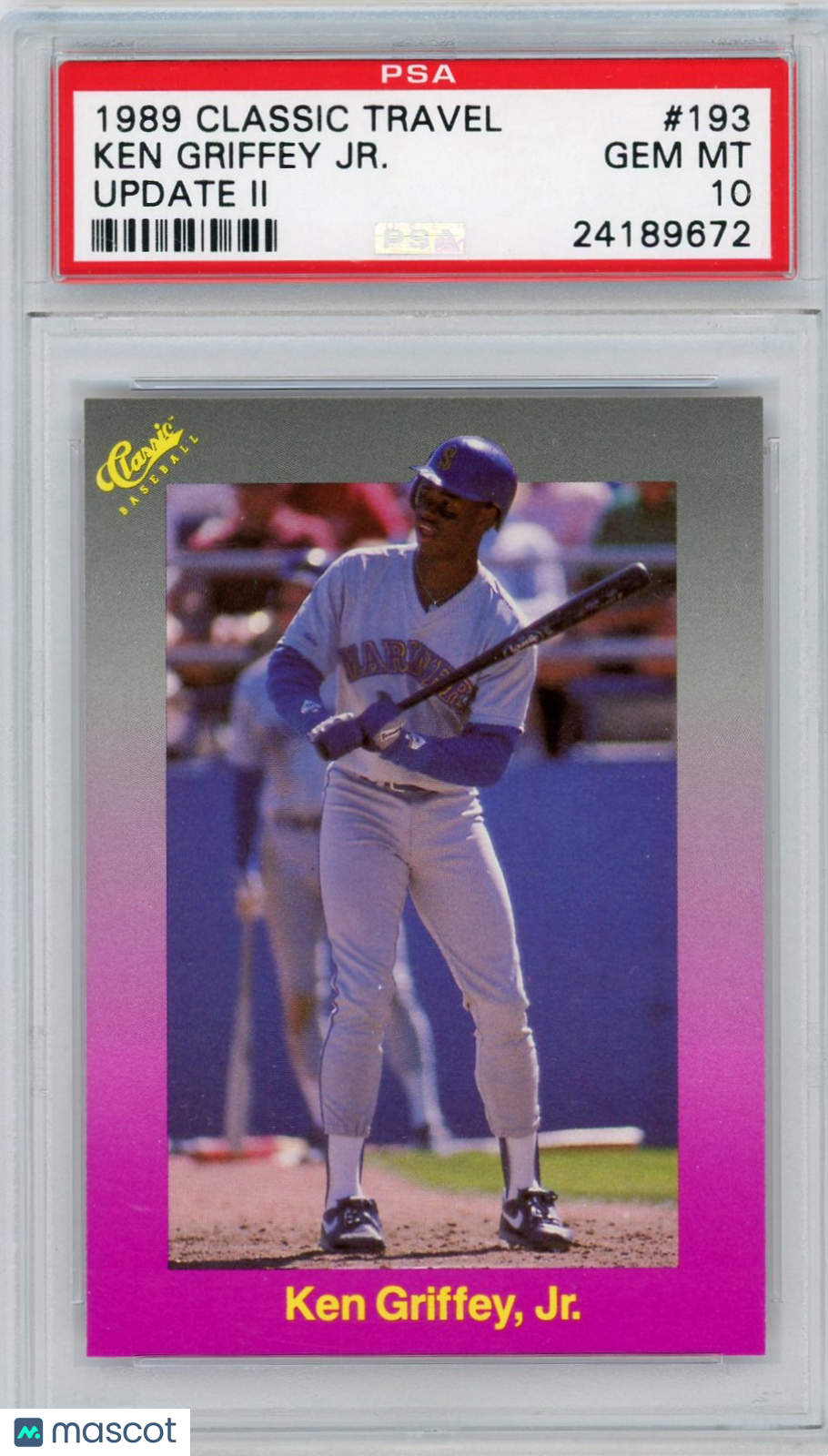 1989 Classic Travel Update II Ken Griffey JR. #193 PSA 10