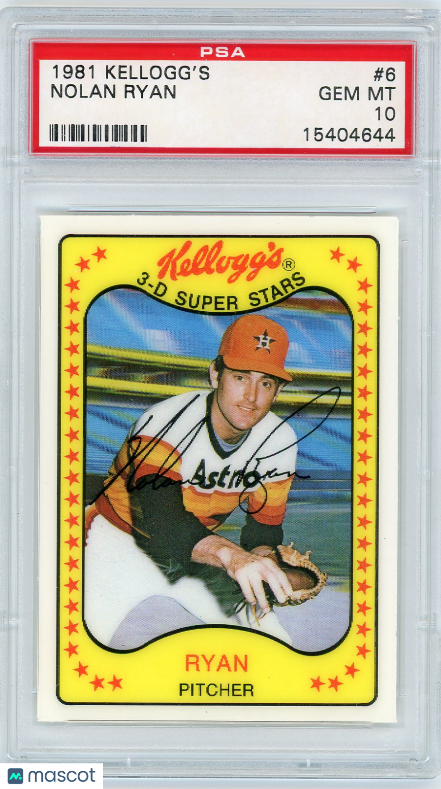 1981 Kellogg's Nolan Ryan #6 PSA 10