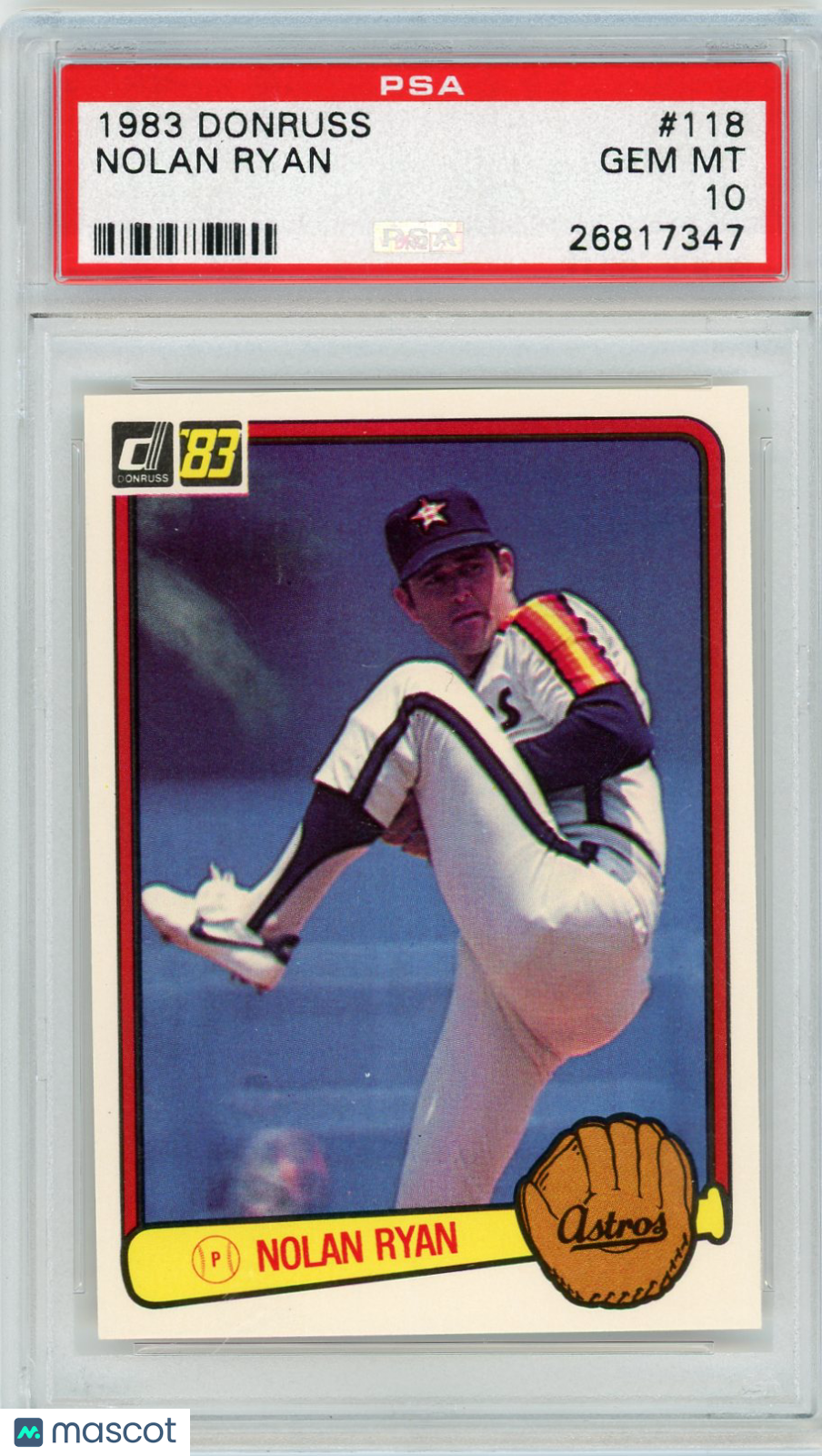 1983 Donruss Nolan Ryan #118 PSA 10
