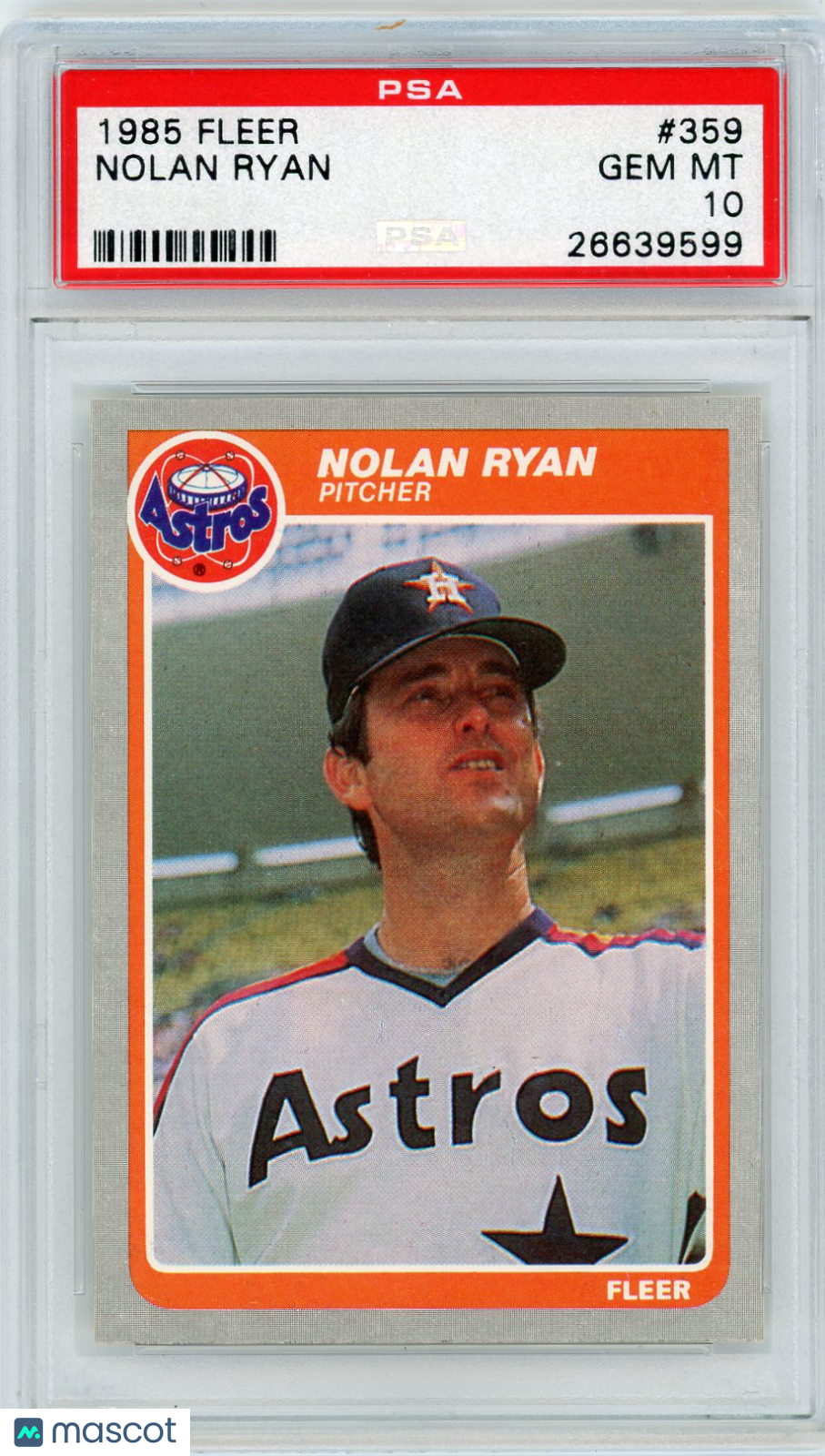 1985 Fleer Nolan Ryan #359 PSA 10