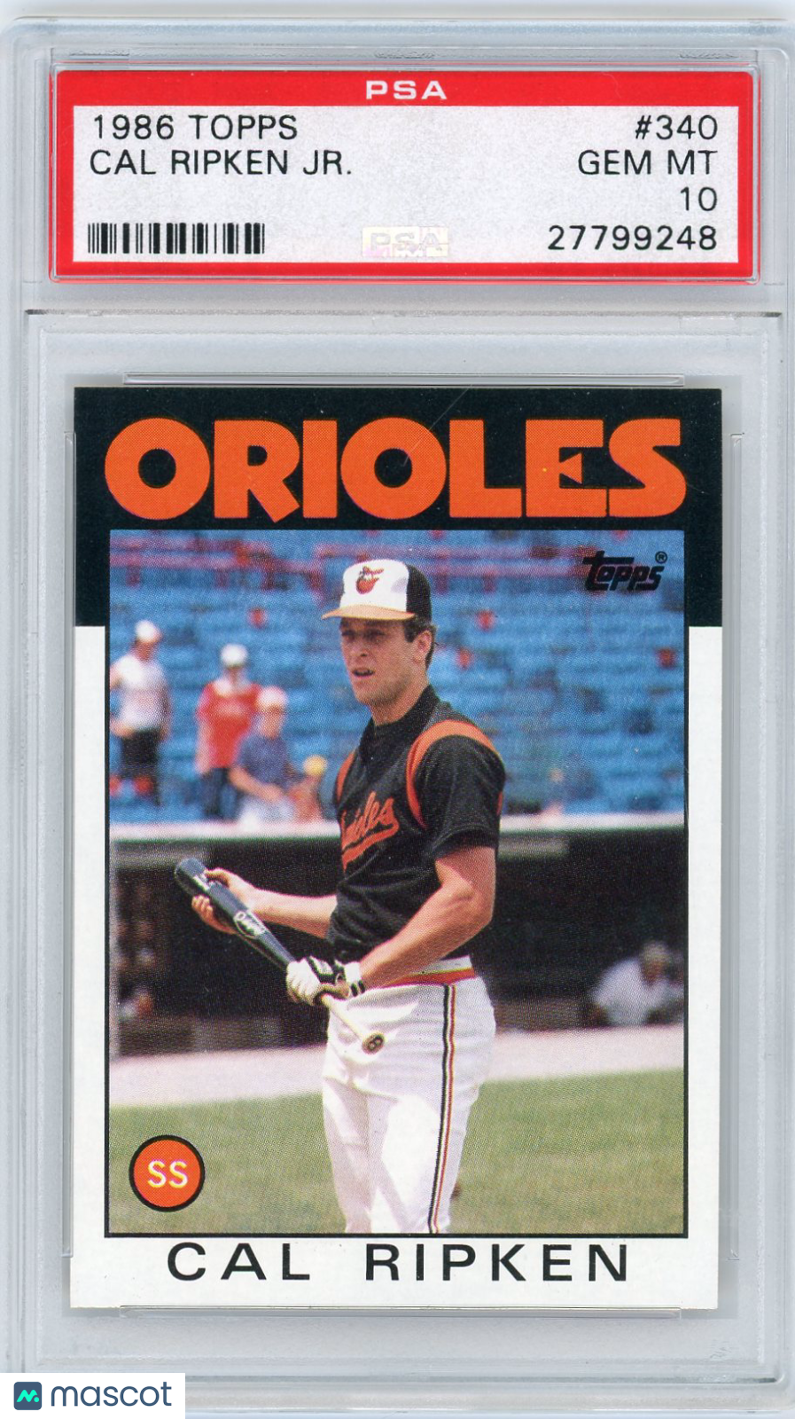 1986 Topps Cal Ripken JR. #340 PSA 10