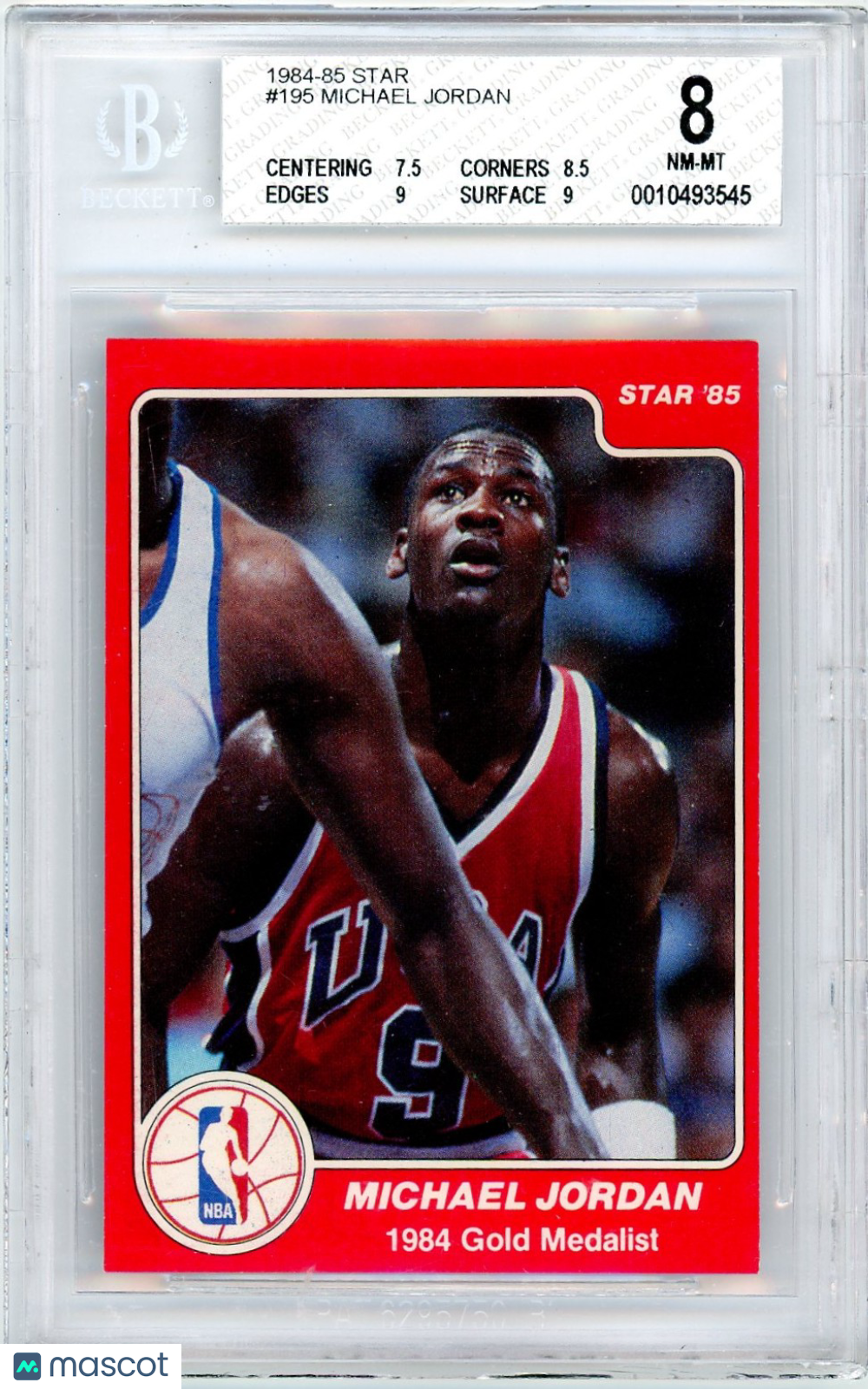 1984-85 Star Michael Jordan #195 BGS 8