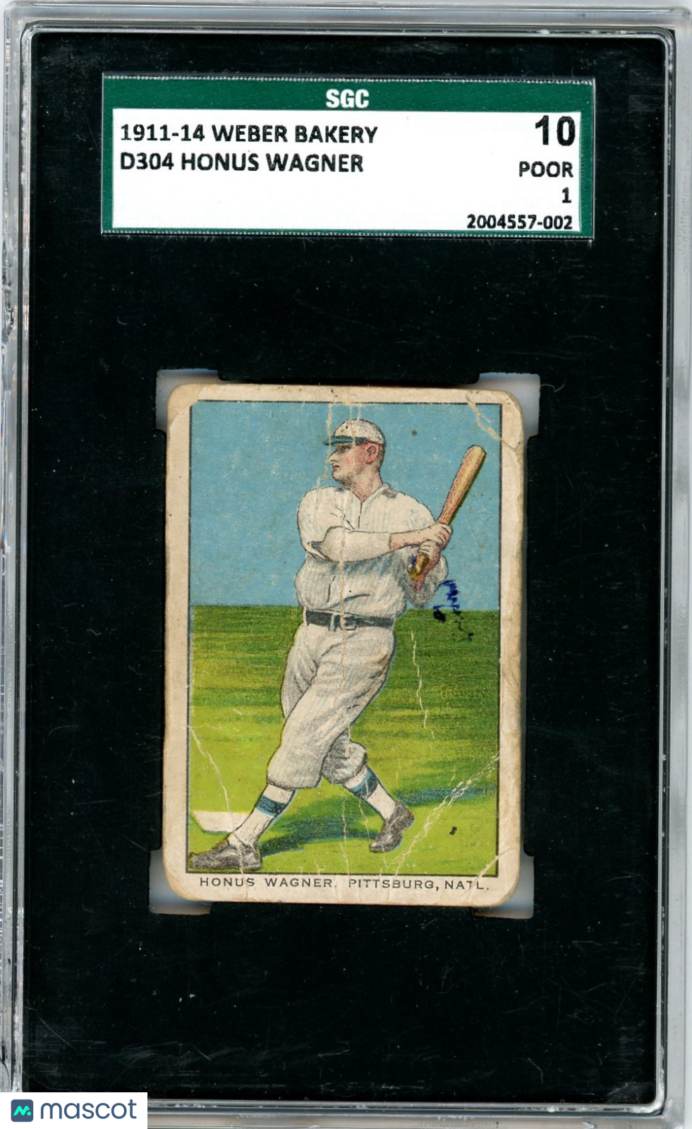 1911 Weber Bakery (D304) Honus Wagner SGC 1