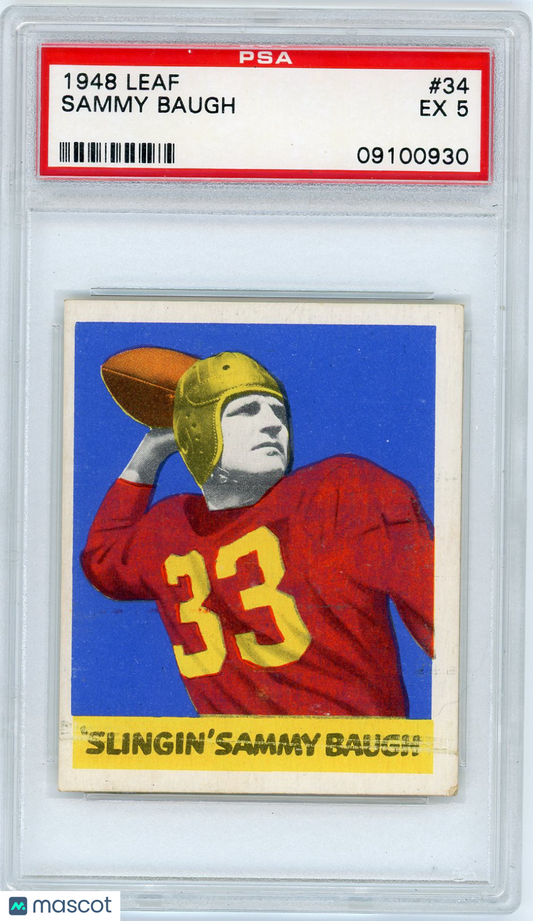 1948 Leaf Sammy Baugh #34 PSA 5