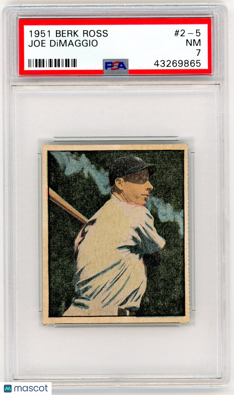 1951 Berk Ross Joe Dimaggio #2-5 PSA 7