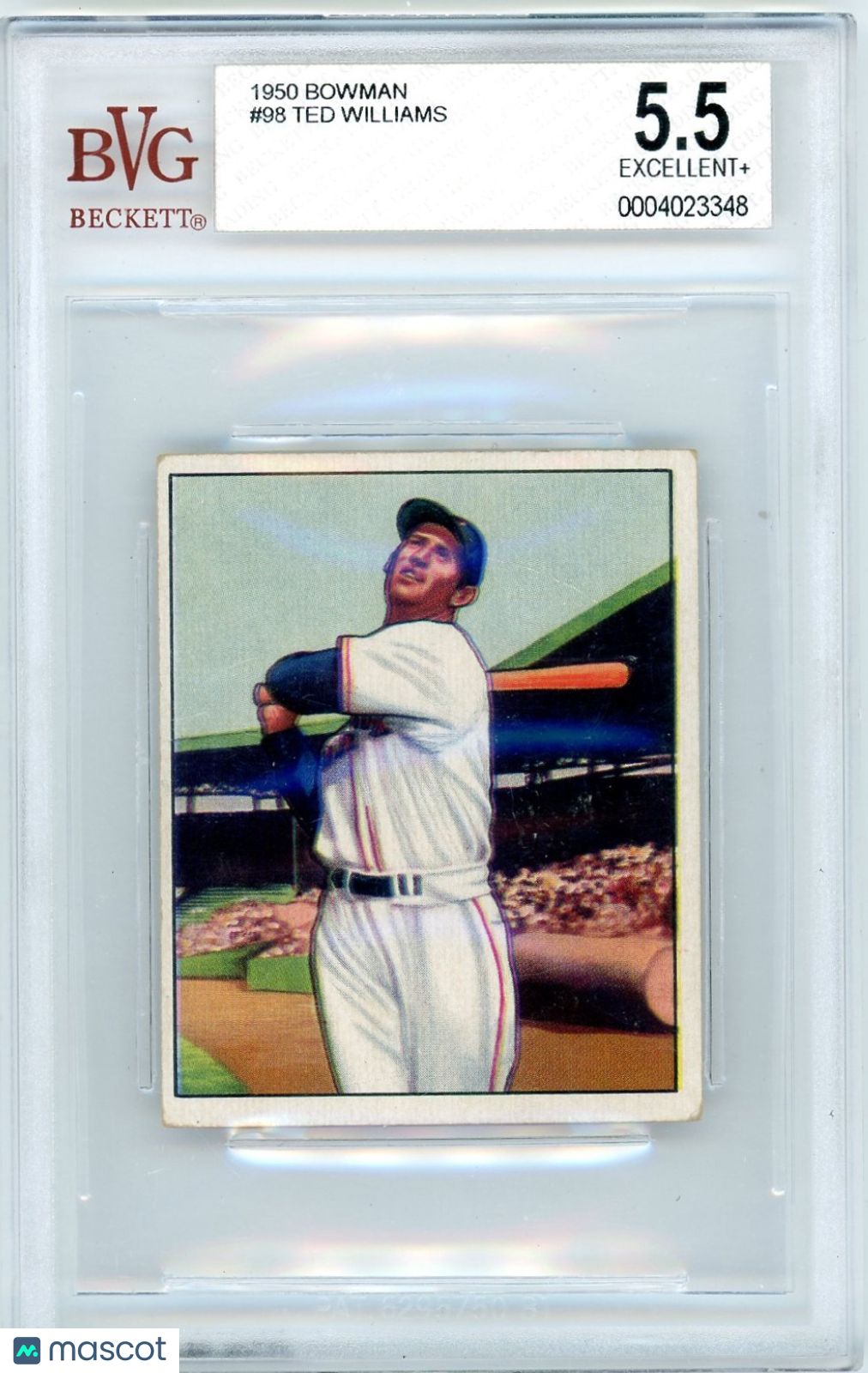 1950 Bowman Ted Williams #98 BVG 5.5