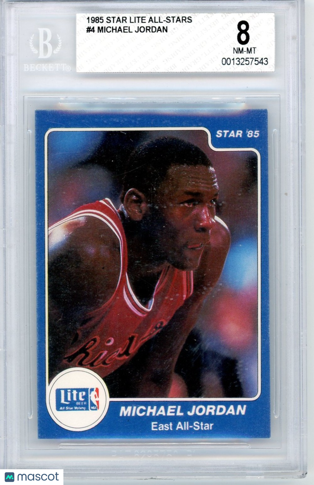 1985 Star Lite All-Stars Michael Jordan #4 BGS 8
