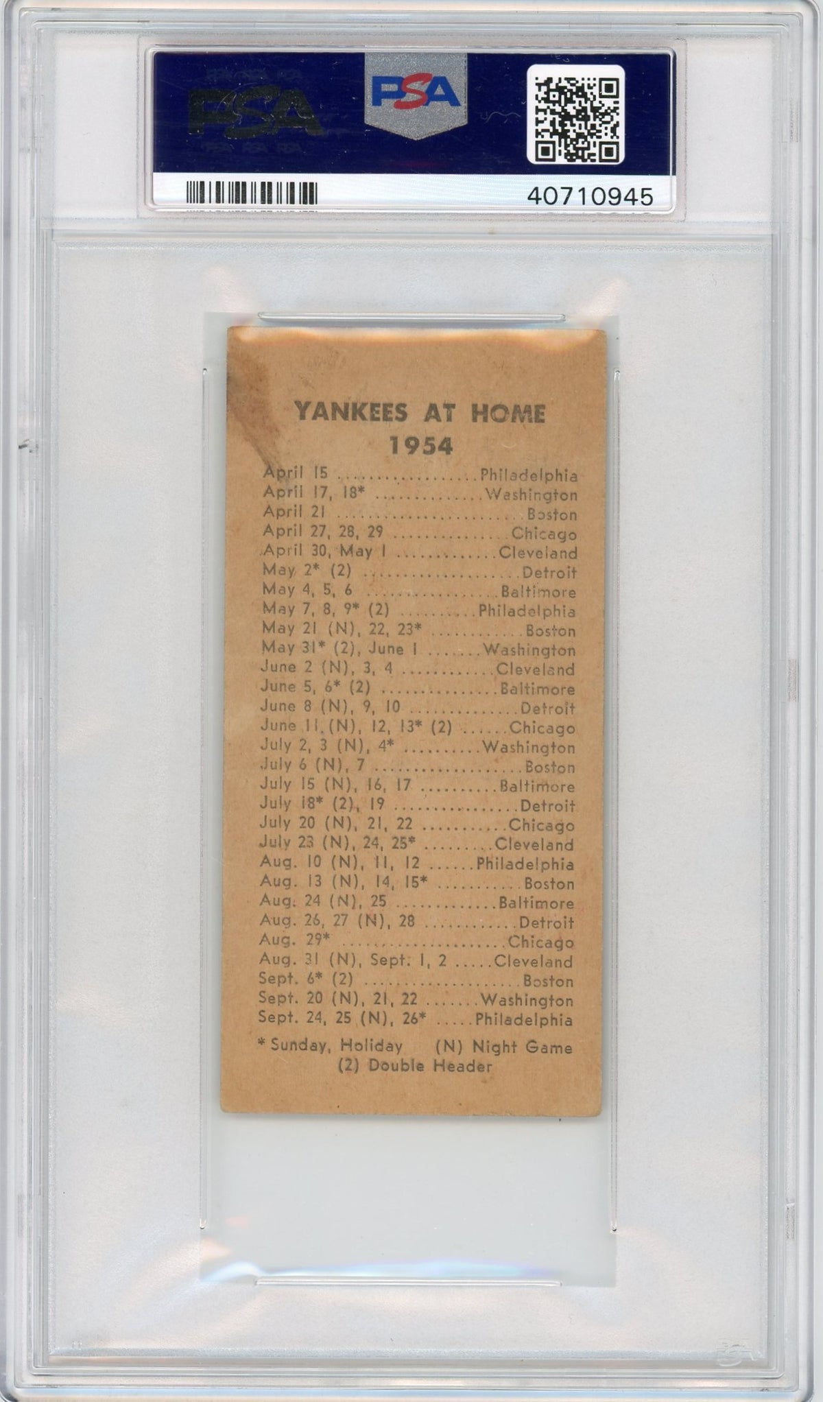 1954 Ny Journal American Mickey Mantle PSA 2