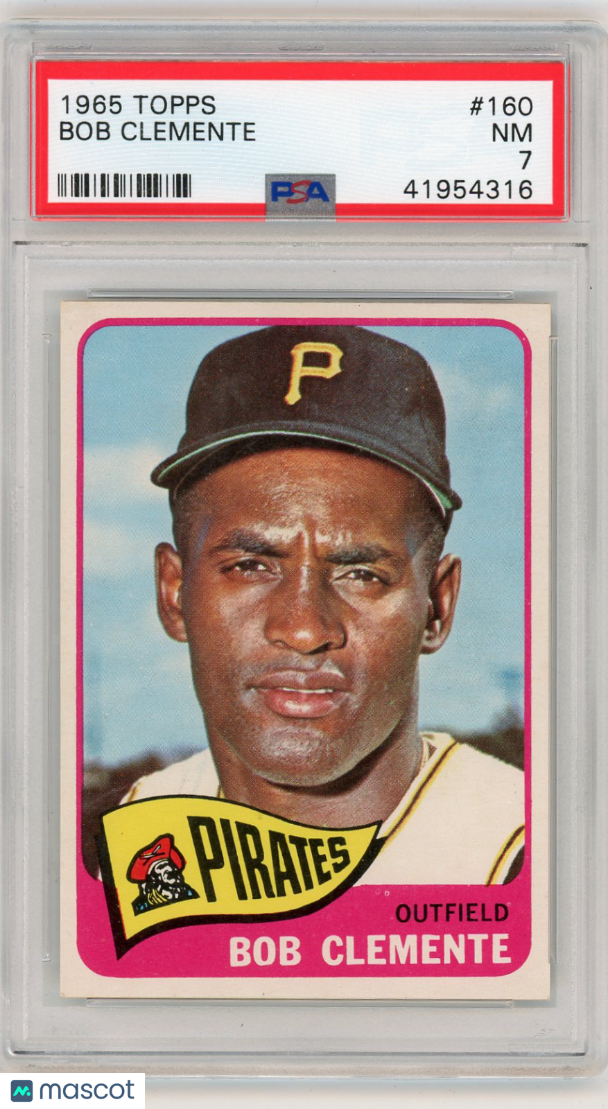 1965 Topps Bob Clemente #160 PSA 7