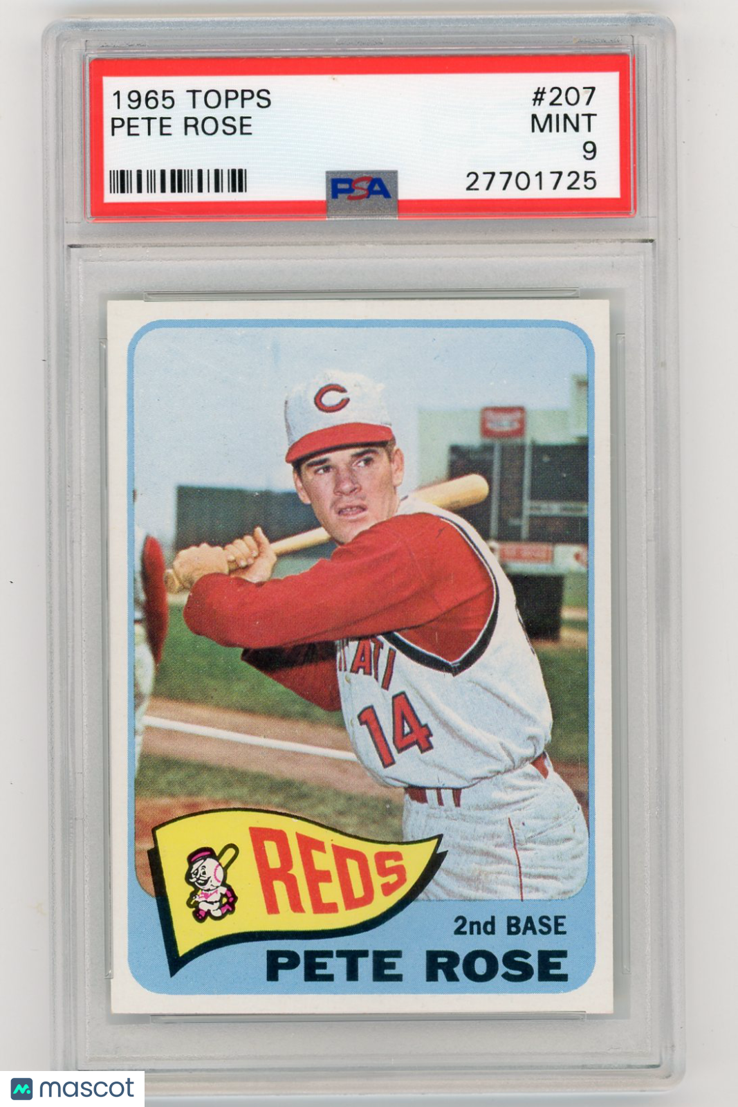 1965 Topps Pete Rose #207 PSA 9