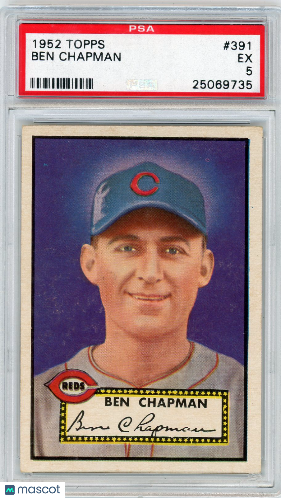 1952 Topps Ben Chapman #391 PSA 5