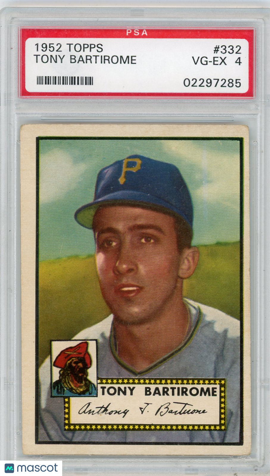 1952 Topps Tony Bartirome #332 PSA 4