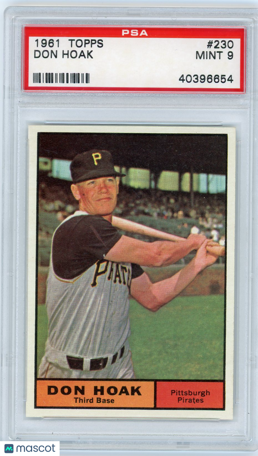 1961 Topps Don Hoak #230 PSA 9