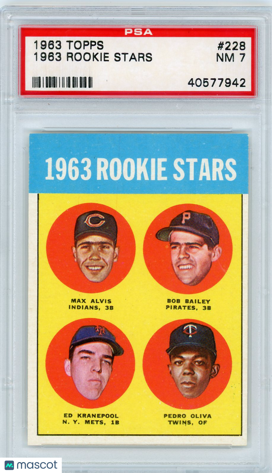 1963 Topps 1963 Rookie Stars #228 PSA 7