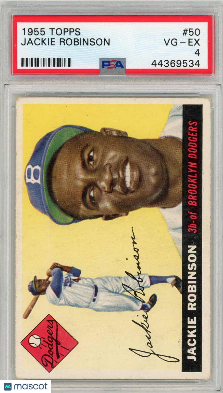 1955 Topps Jackie Robinson #50 PSA 4
