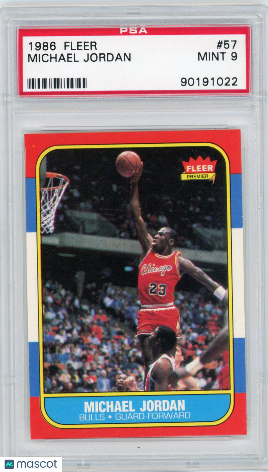1986 Fleer Michael Jordan #57 PSA 9