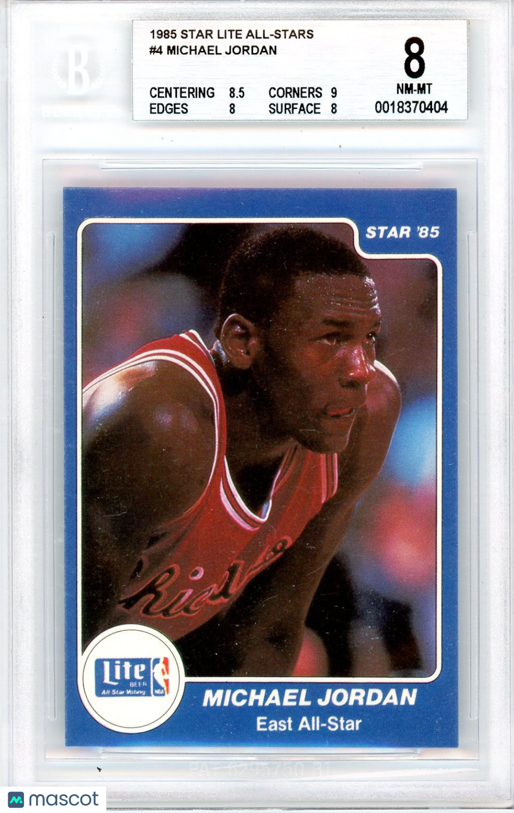 1984 Star Lite All-Stars Michael Jordan #4 BGS 8