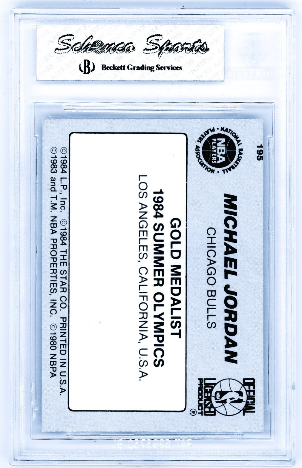 1984 Star Michael Jordan #195 BGS 7