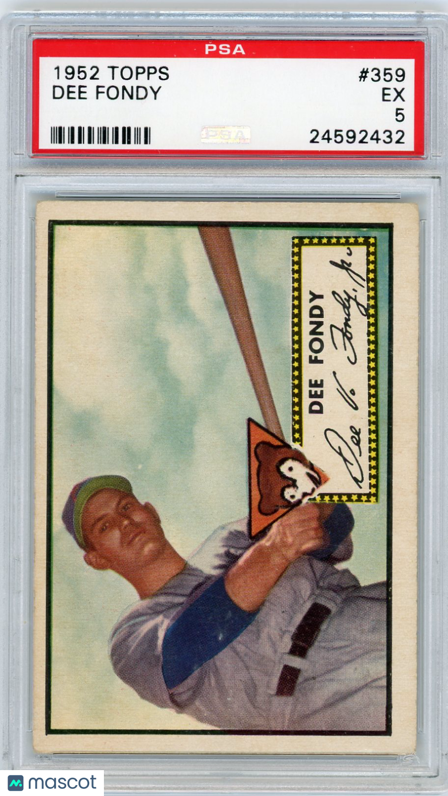 1952 Topps Dee Fondy #359 PSA 5