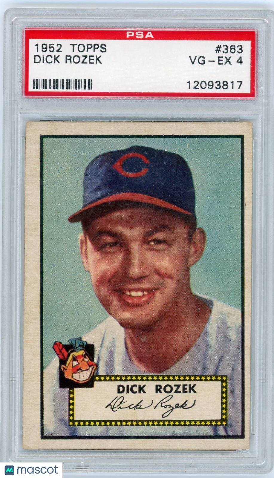 1952 Topps Dick Rozek #363 PSA 4