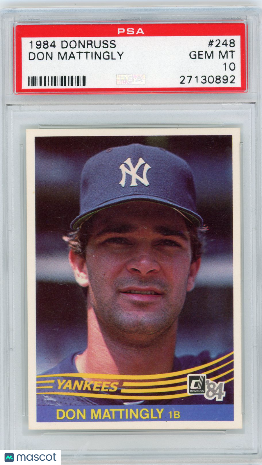 1984 Donruss Don Mattingly #248 PSA 10
