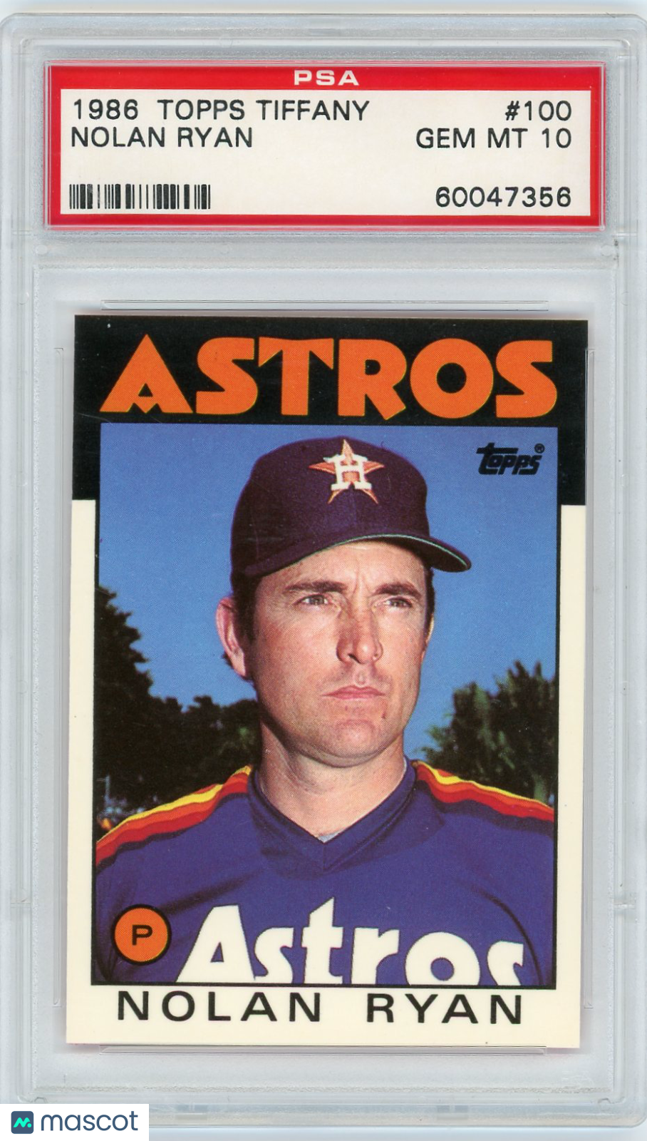 1986 Topps Tiffany Nolan Ryan #100 PSA 10