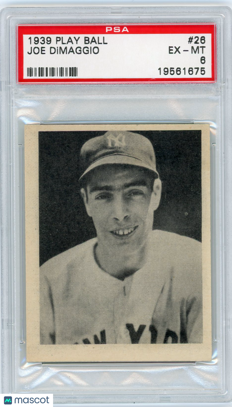 1939 Play Ball Joe Dimaggio #26 PSA 6
