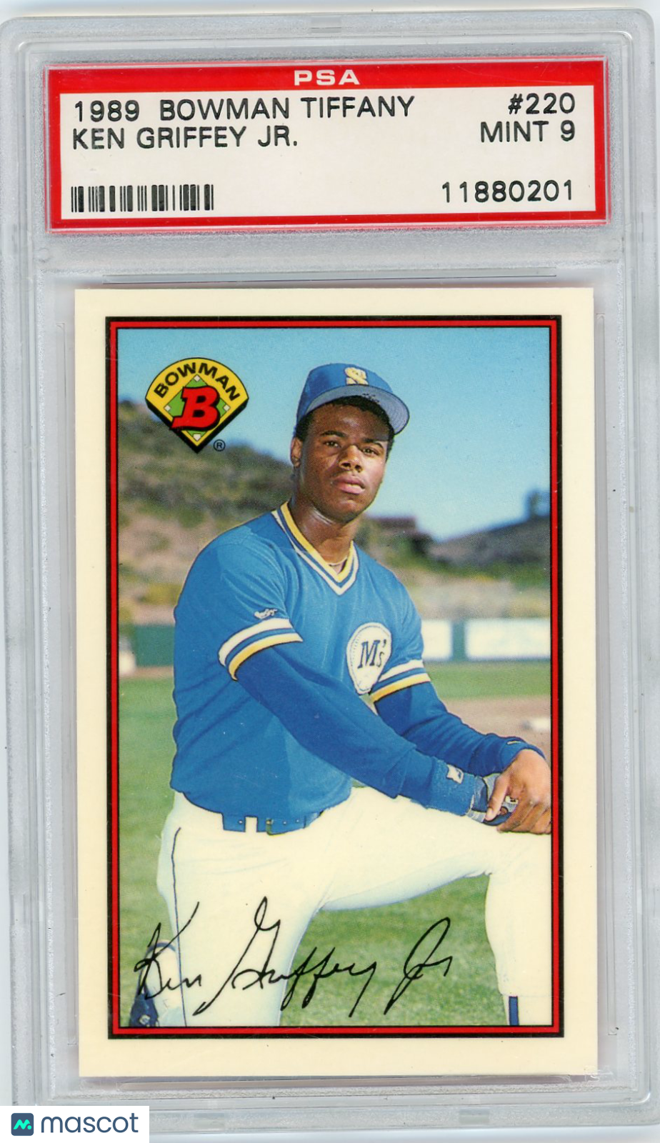 1989 Bowman Tiffany Ken Griffey JR. #220 PSA 9