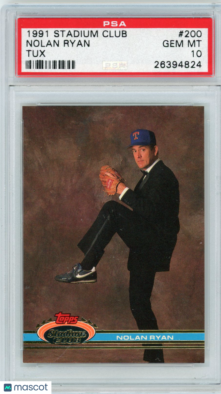 1991 Stadium Club Nolan Ryan #200 Tux PSA 10