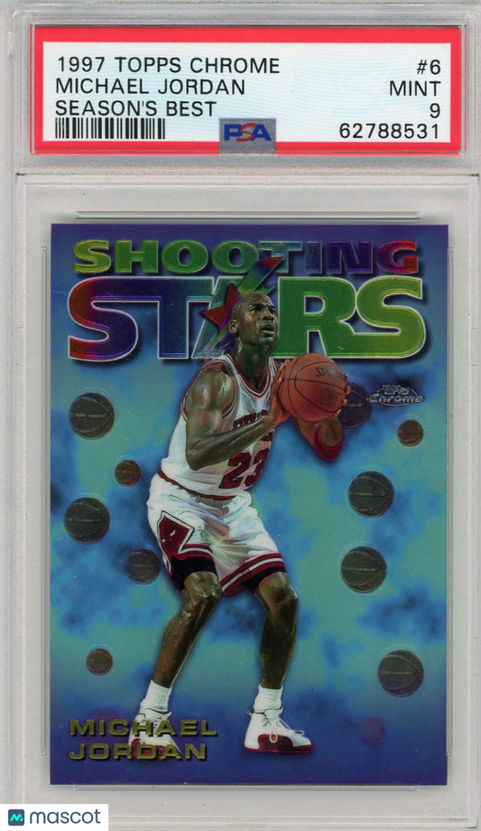 1997 Topps Chrome Season's Best Michael Jordan #6 PSA 9