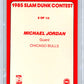 1985 Star Slam Dunk Supers Michael Jordan #5 5x7 BGS 9
