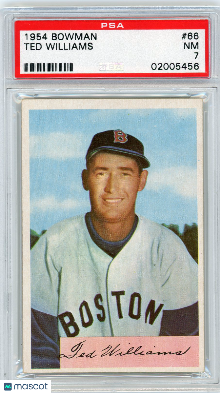 1954 Bowman Ted Williams #66 PSA 7