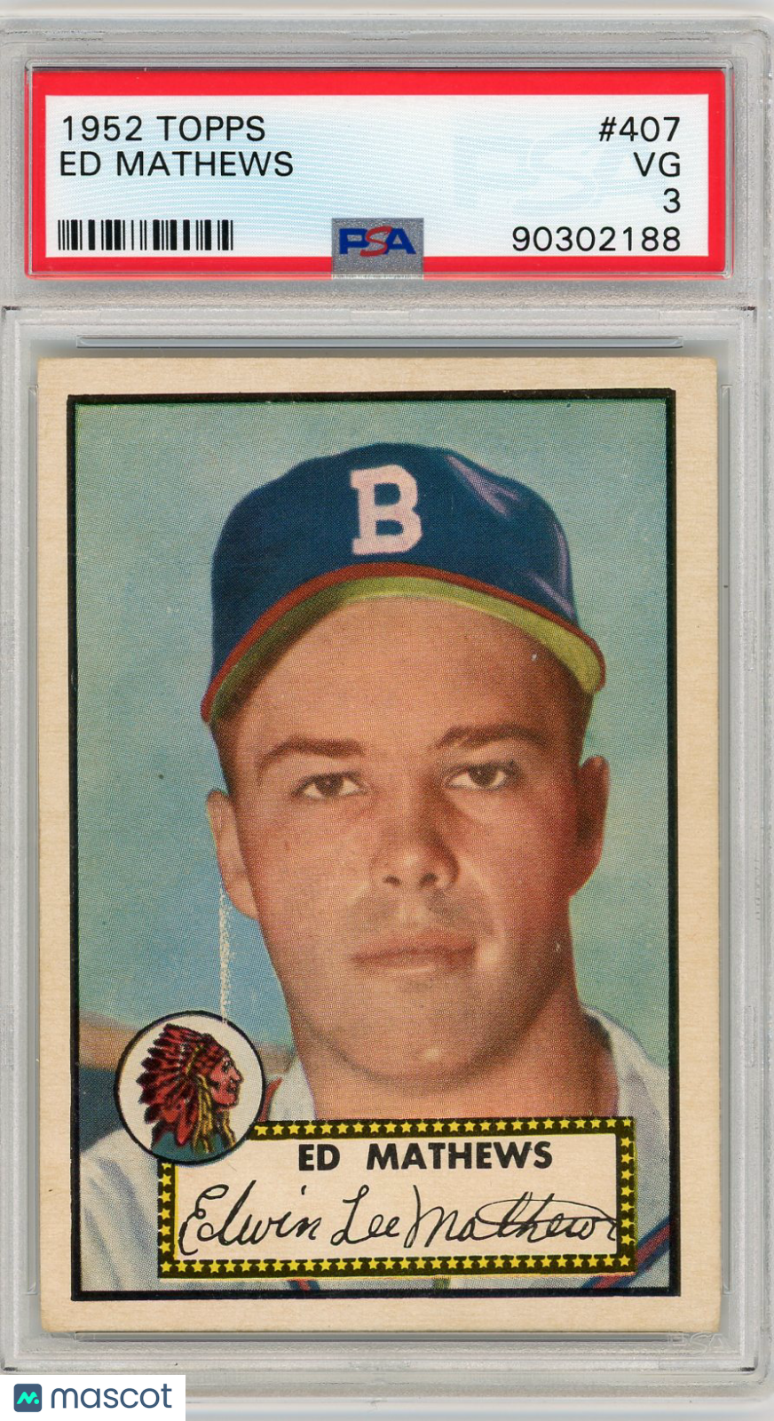 1952 Topps Ed Mathews #407 PSA 3