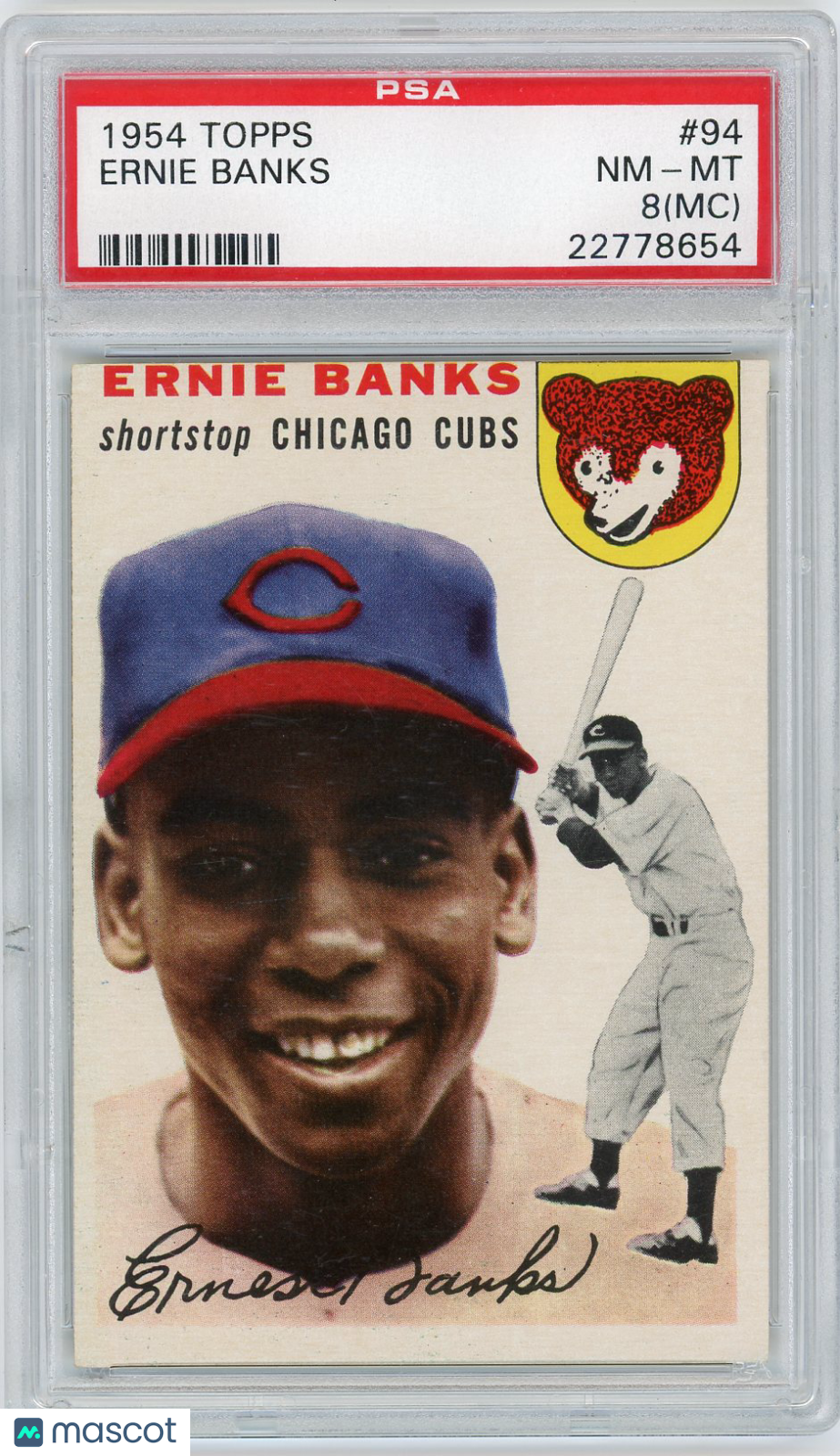 1954 Topps Ernie Banks #94 PSA 8 MC