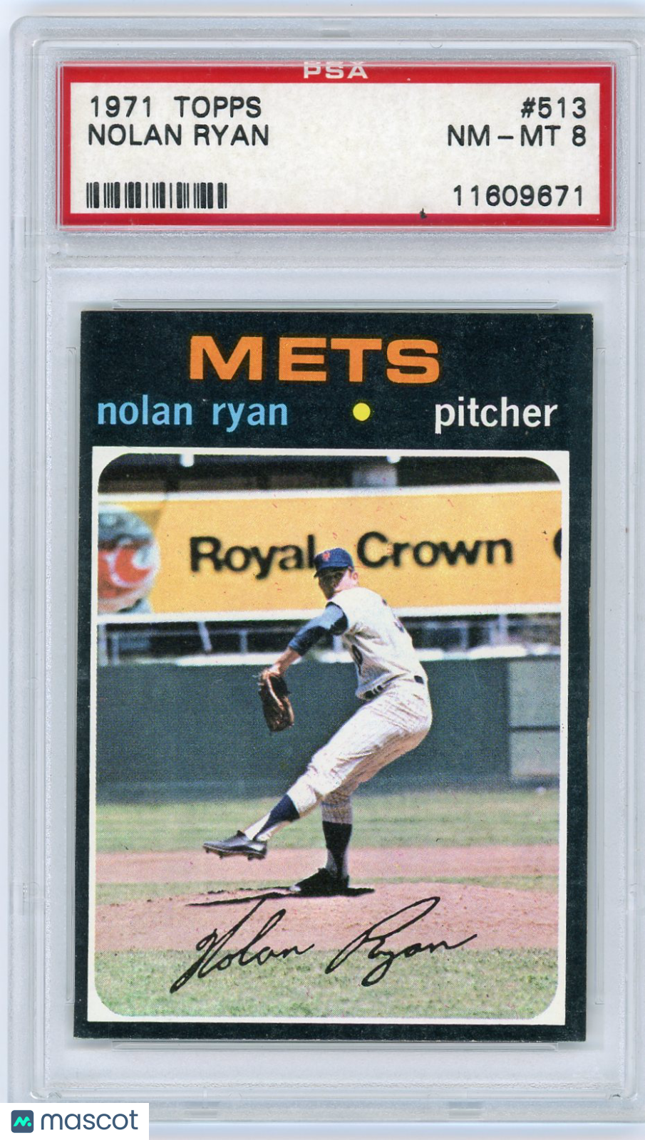 1971 Topps Nolan Ryan #513 PSA 8