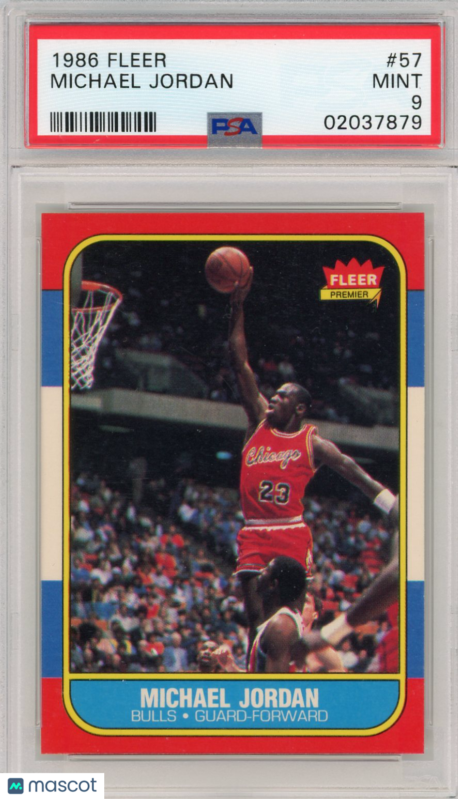 1986 Fleer Michael Jordan #57 PSA 9
