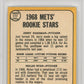 1968 Topps Mets Rookies #177 J. Koosman N. Ryan PSA 7