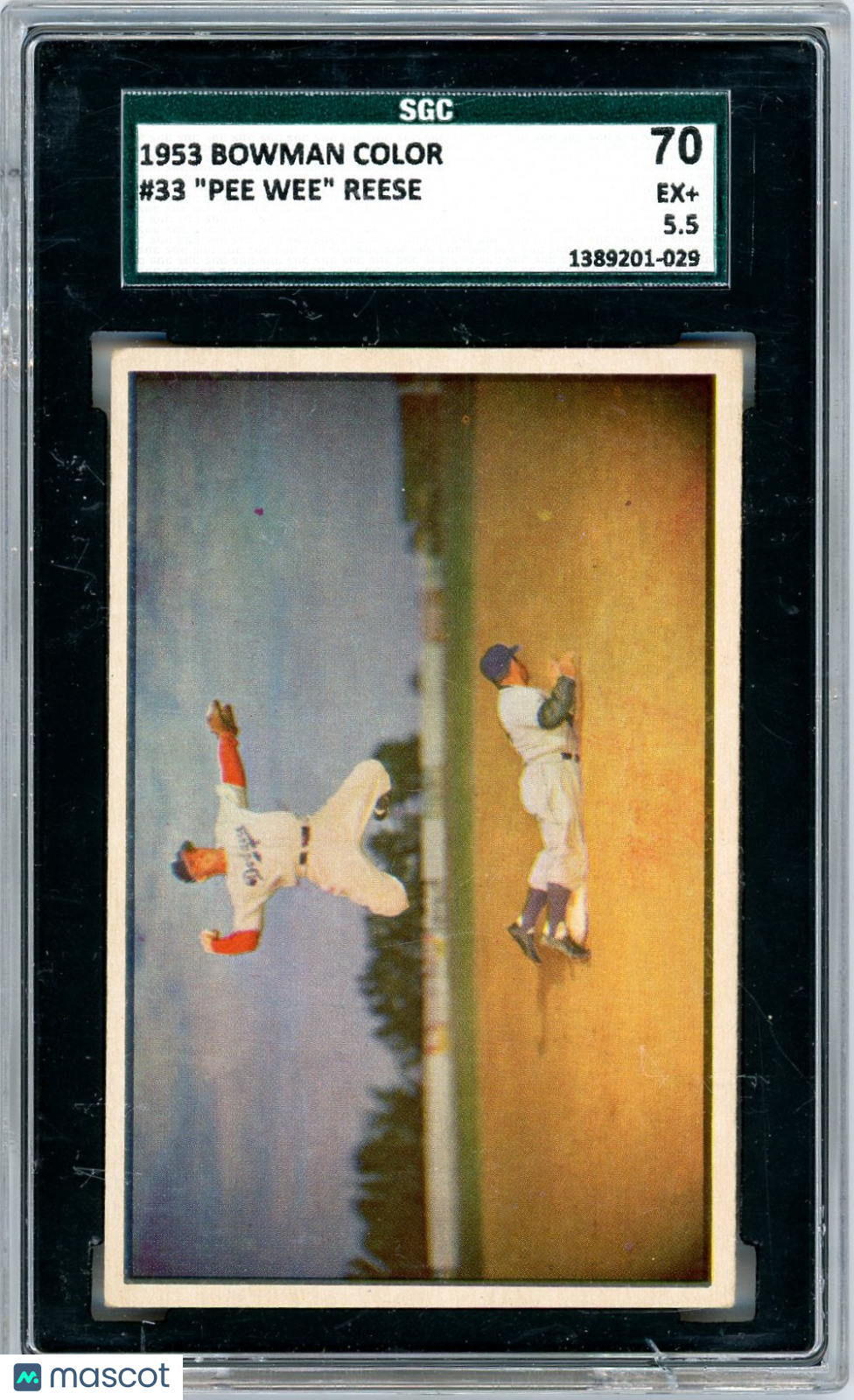 1953 Bowman Color Pee Wee Reese #33 SGC 5.5