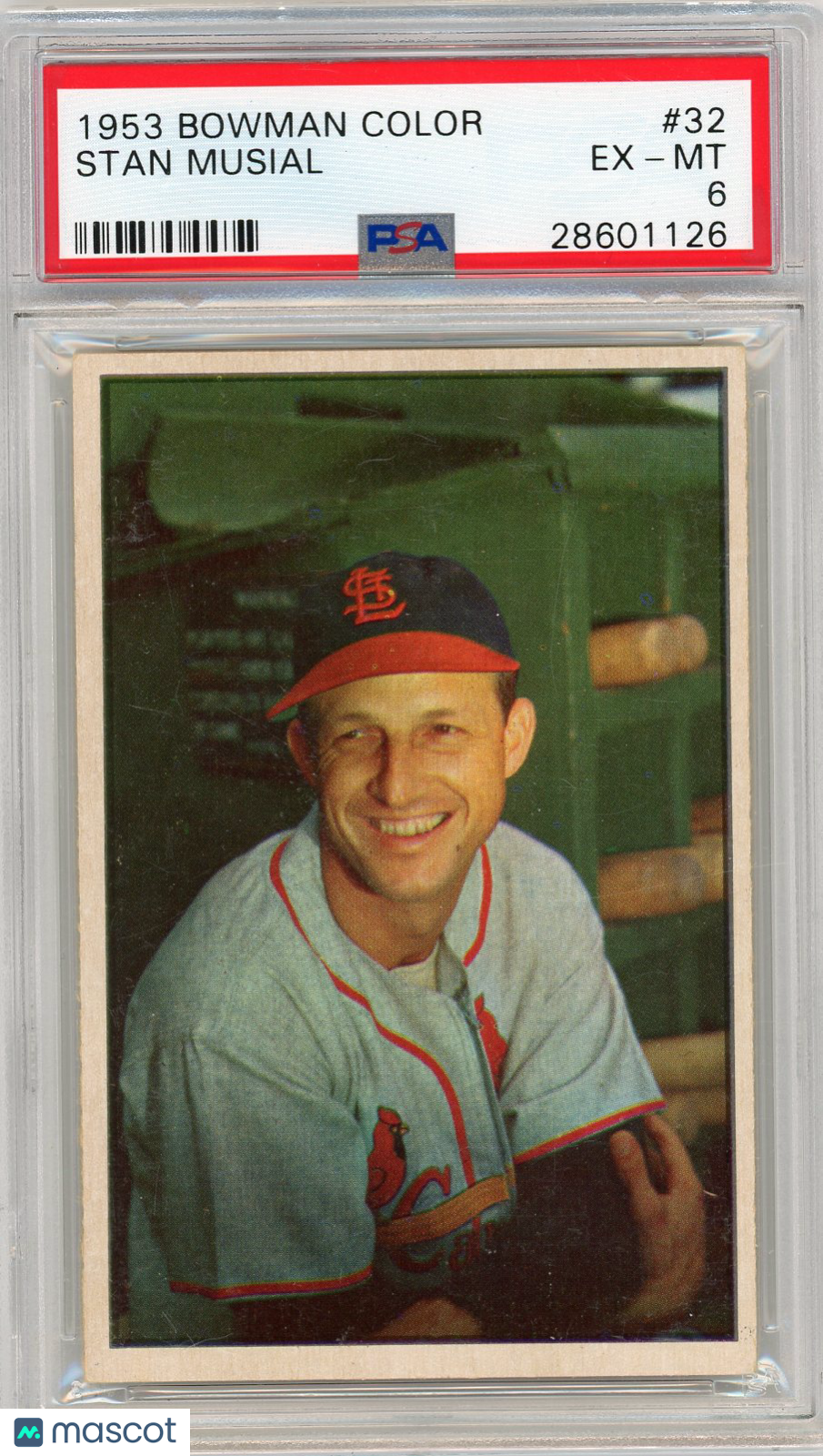 1953 Bowman Color Stan Musial #32 PSA 6