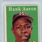 1958 Topps Hank Aaron #30 White Name PSA 7