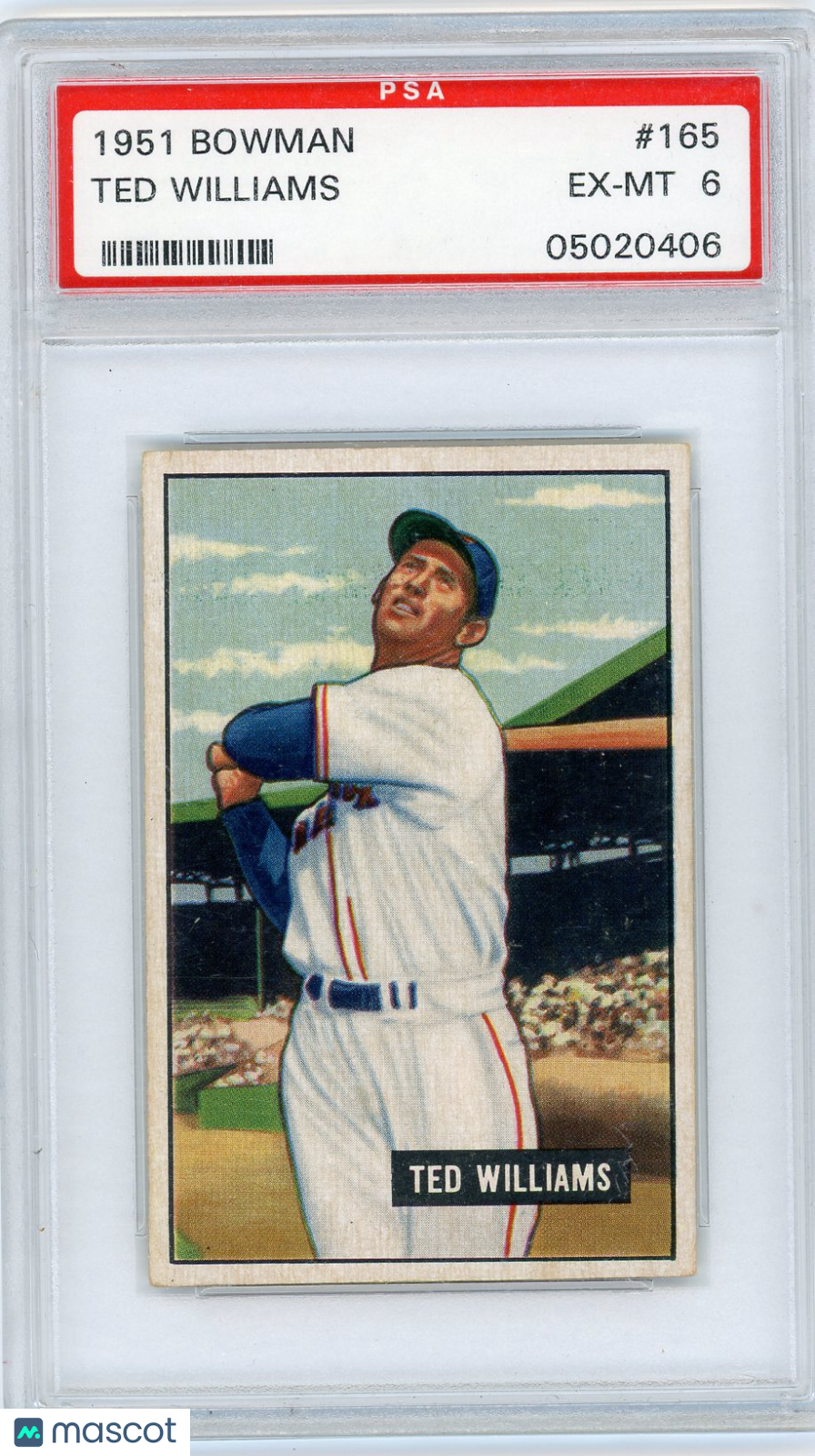 1951 Bowman Ted Williams #165 PSA 6