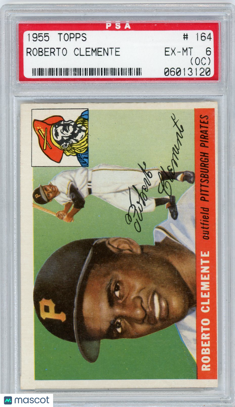 1955 Topps Roberto Clemente #164 PSA 6 Oc